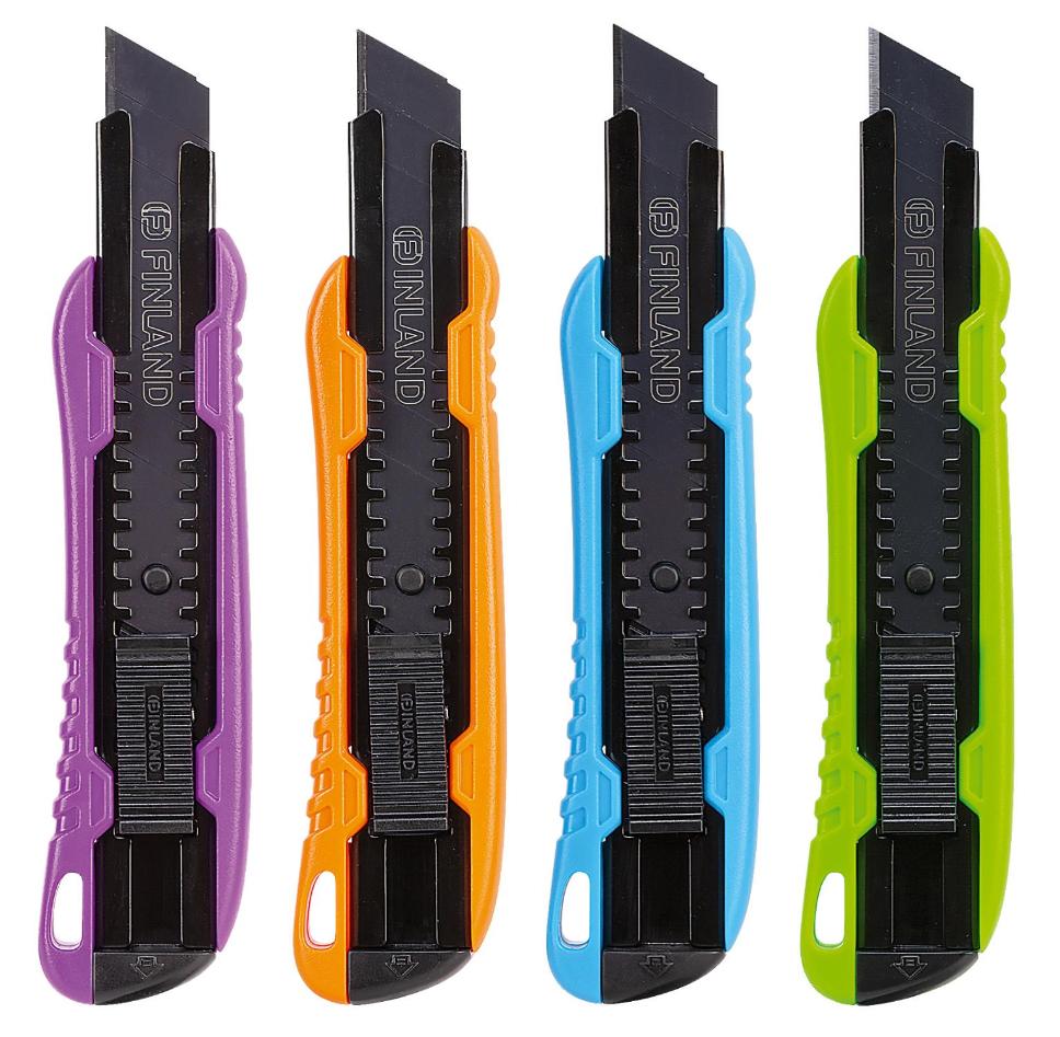 НОЖ СТРОИТЕЛЬНЫЙ С ЛЕЗВИЕМ 18 мм FINLAND 2013