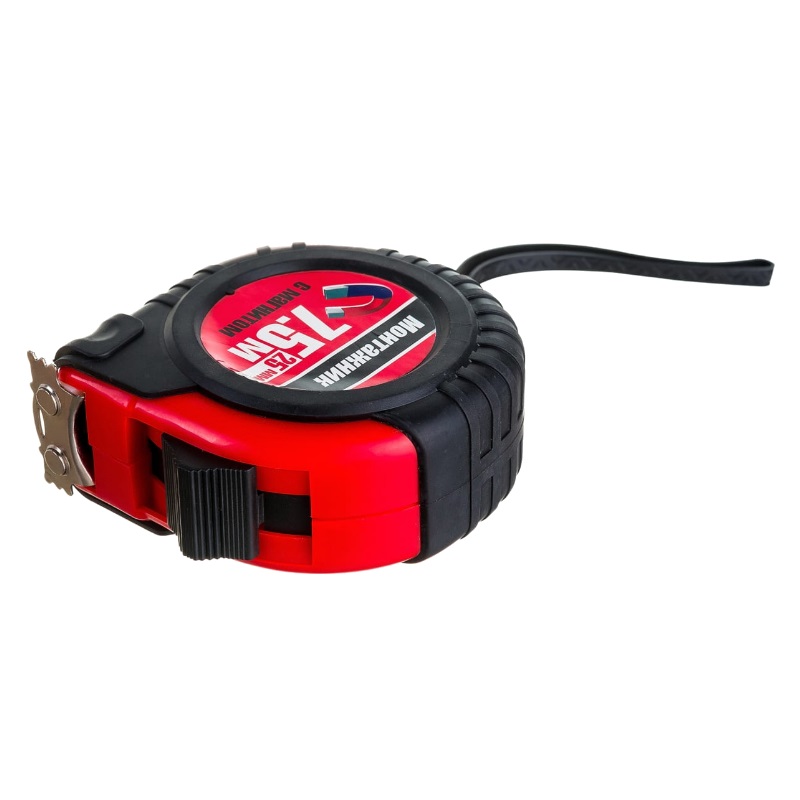 Рулетка с магнитом 7,5 м х 25 мм "Монтажник" 601725