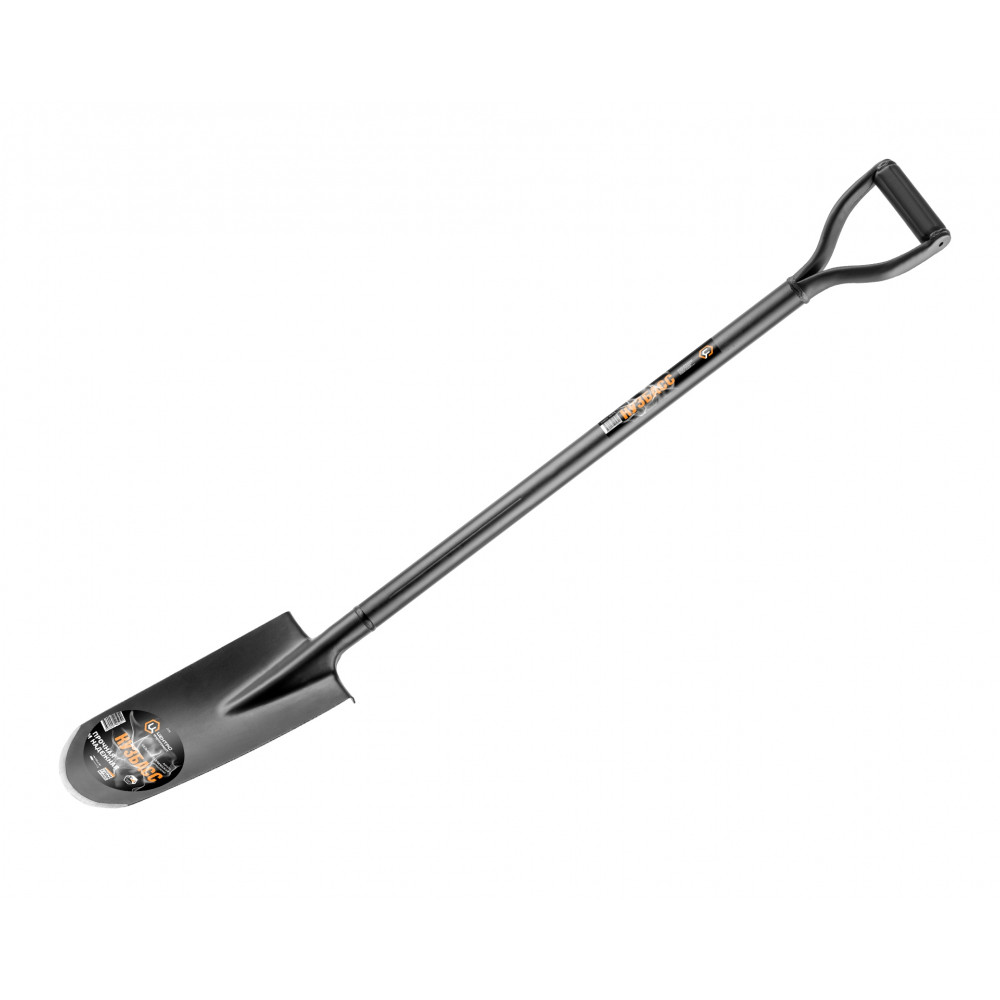 ЛОПАТА ДРЕНАЖНАЯ ЦЕЛЬНОМЕТАЛЛИЧЕСКАЯ "КУЗБАСС" 120см 1546