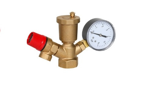 QS-5802E Предохранительная арматура из латуни эконом, для котлов, бойлеров т систем отопления