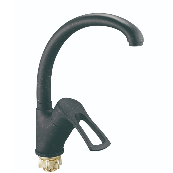 DYU4-A181KB См-ль для кух.мойки с пов. изливом, ø40, гайка (корона) черный ZEGOR