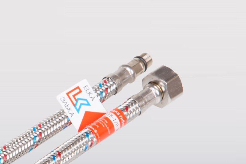 150 см Гибкая подводка к смесителю (пара)  (S) сталь (30)