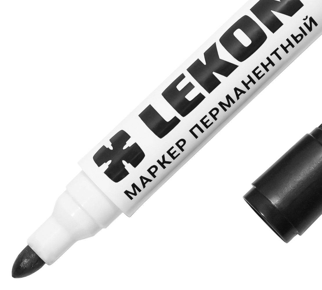 Маркер перманентный LEKON LOGISTIC 10/100/1920 ЧЁРНЫЙ 012183