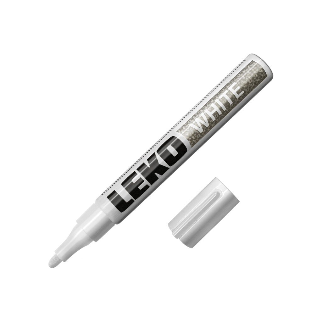 Маркер LEKON Standart с нитроэмалью 12/144/1296 БЕЛЫЙ 011904