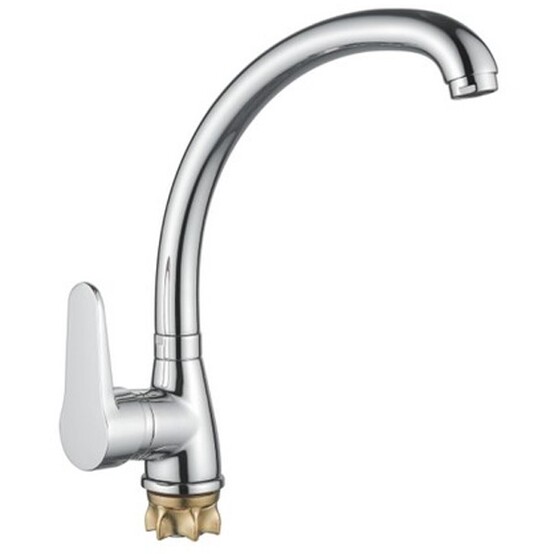 A40111 Смеситель для кухни с гайкой.  ХромΦ35