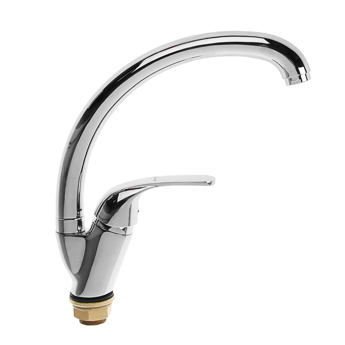 A4013 Смеситель для кухни с гайкой (утка) Латунь Φ35