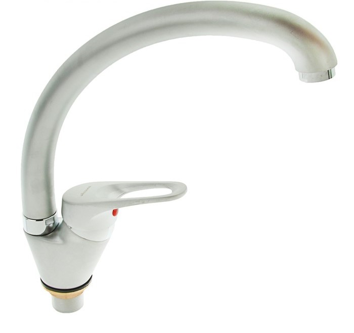 A4050U Смеситель для кухни с гайкой, однорычажный (Утка) Матовый.Φ35