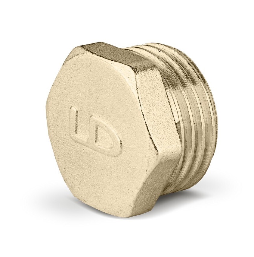 Пробка DN15 (1/2") НР латунь LD (240)