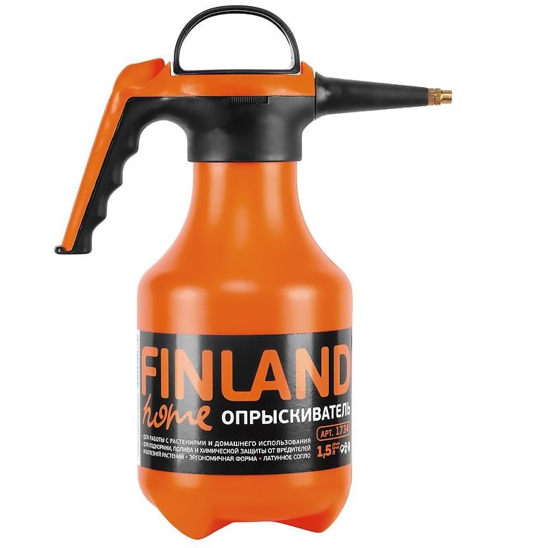 ОПРЫСКИВАТЕЛЬ ОРАНЖЕВЫЙ 1,5 л FINLAND 1734