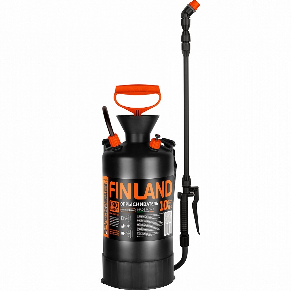 ОПРЫСКИВАТЕЛЬ ОРАНЖЕВЫЙ 10 л FINLAND PRO GARDEN 1742