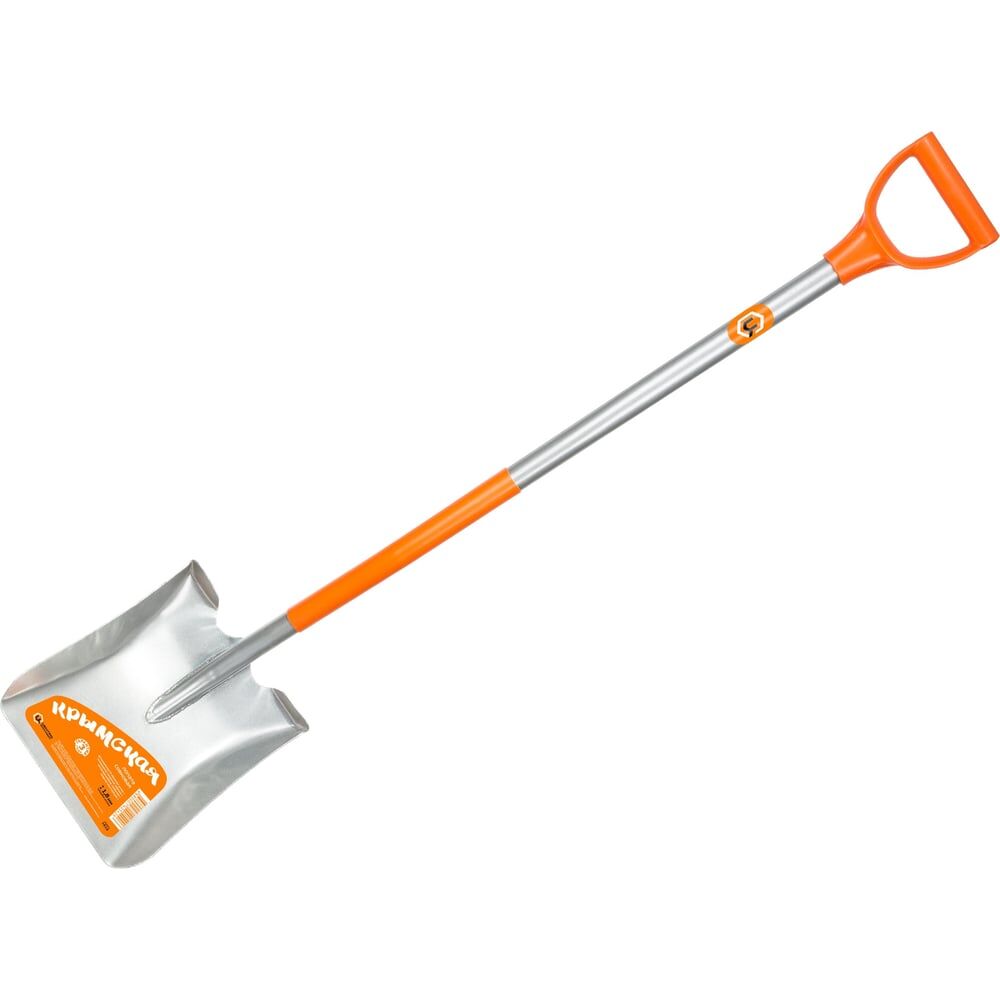 ЛОПАТА СОВКОВАЯ ЦЕЛЬНОМЕТАЛЛИЧЕСКАЯ С ПЛАСТИКОВОЙ РУЧКОЙ "КРЫМСКАЯ" 1616