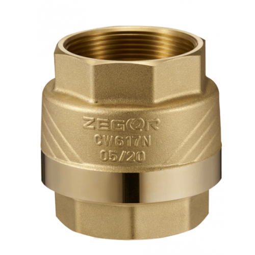 FL1 Обратный клапан 1/2", латунный шток ZEGOR