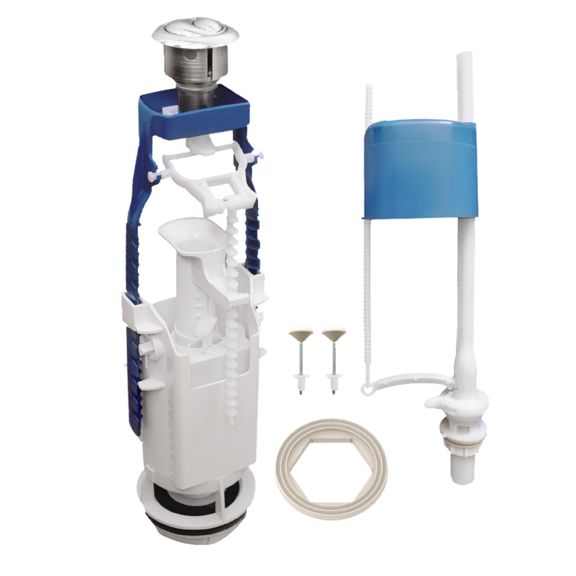 Арматура к смыв. бачку 2-х Кноп. Уклад хр.кн. НИЖ.подв унив колонка D40  (18)