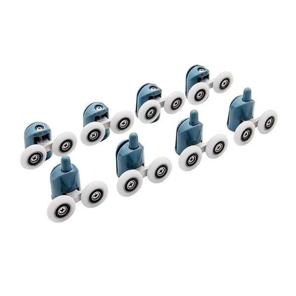 Ролики DC 1001-2 все двойные (компл., 8шт.) 22 мм