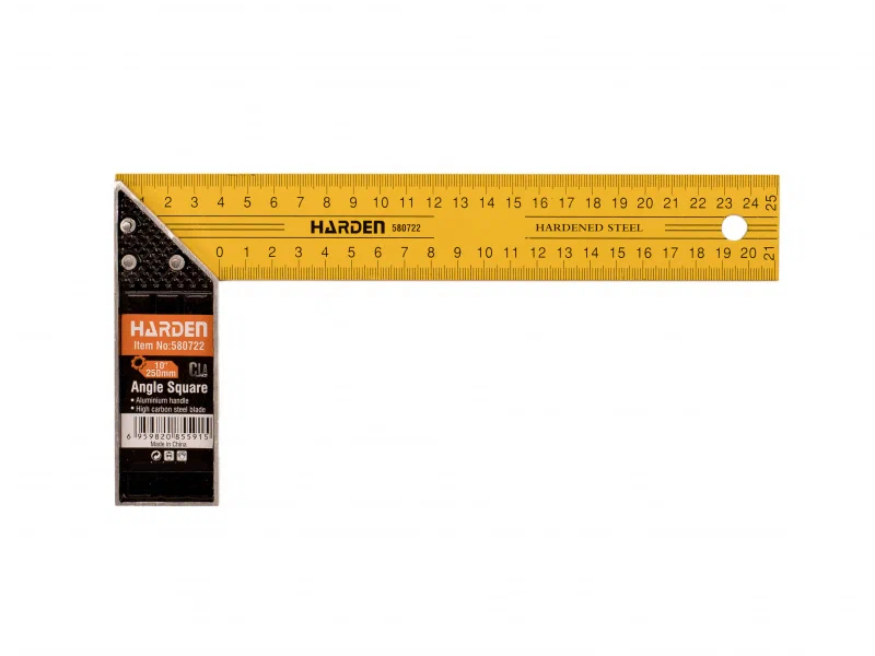 580722 Угольник строительный стальной 250 мм. // HARDEN