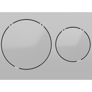 Кнопка для Инсталляции Zegor  CN731-1 Круглая, Серая