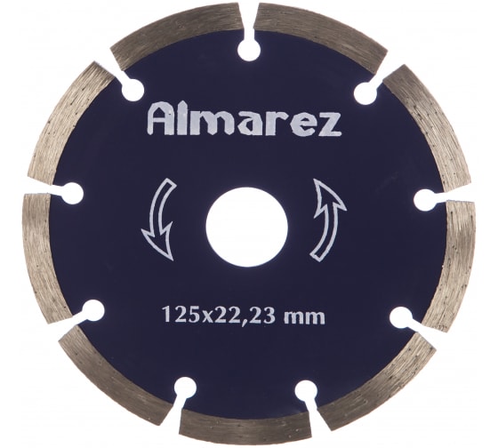 Диск отрезной алмазный сухой рез 125х22,23 мм "Almarez" Кирпич/блок 304125