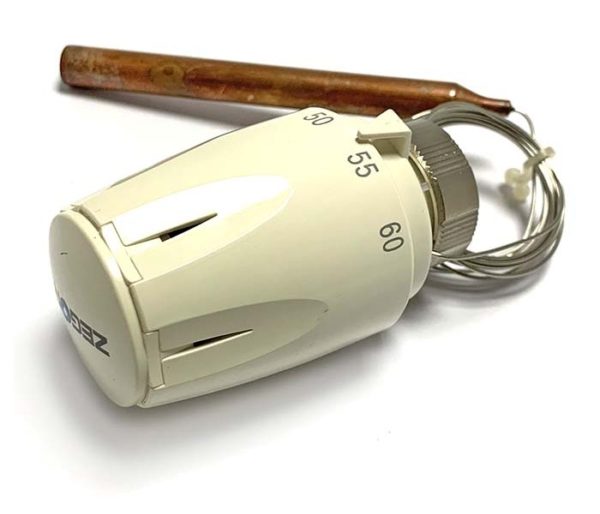 QS-7002 Термостатическая головка с жидкостным элементом и выносным погружным капилляром