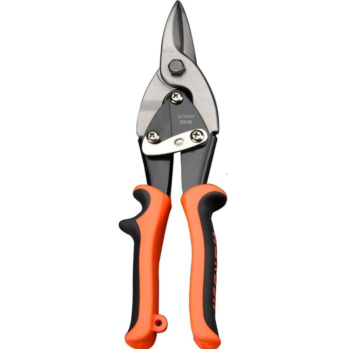 570103 Ножницы по металлу, 254 мм, пряморежущие, двухкомпонентная рукоятка// HARDEN