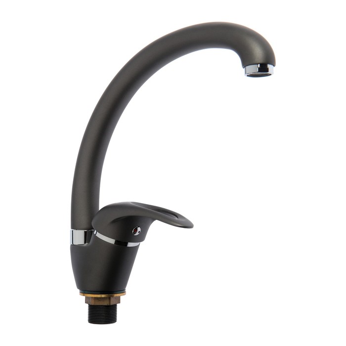 A4040AT Смеситель для кухни с гайкой. Графит
