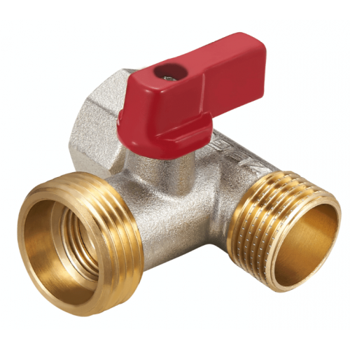 FZ55-1 Кран шаровый тройной для подключения сантехнических приборов 1/2″х3/4″х1/2″ латунный (150)