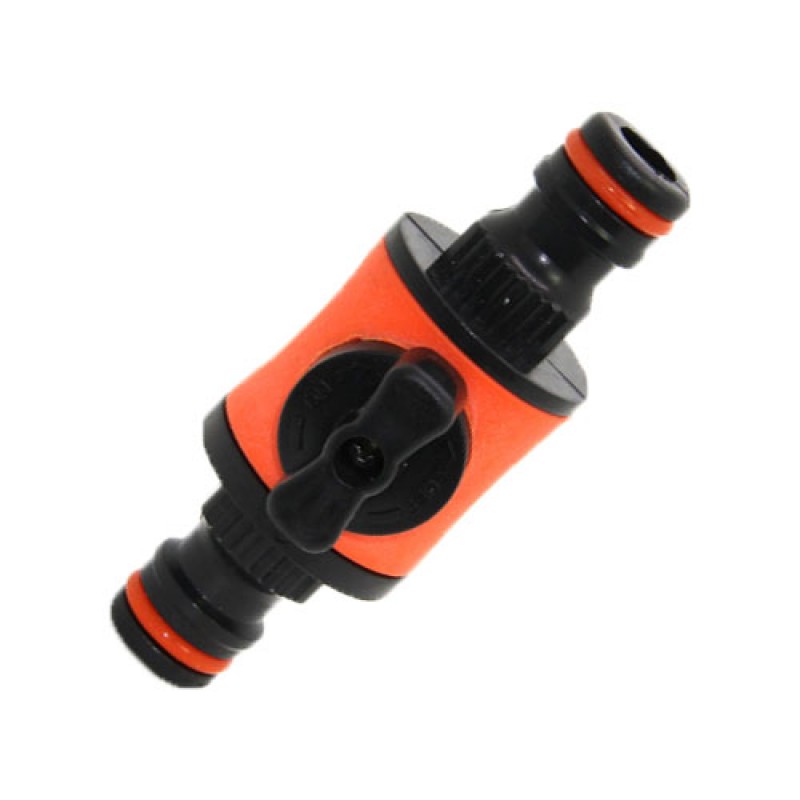 AP 1021 Двухсторонний коннектор с запорным краном