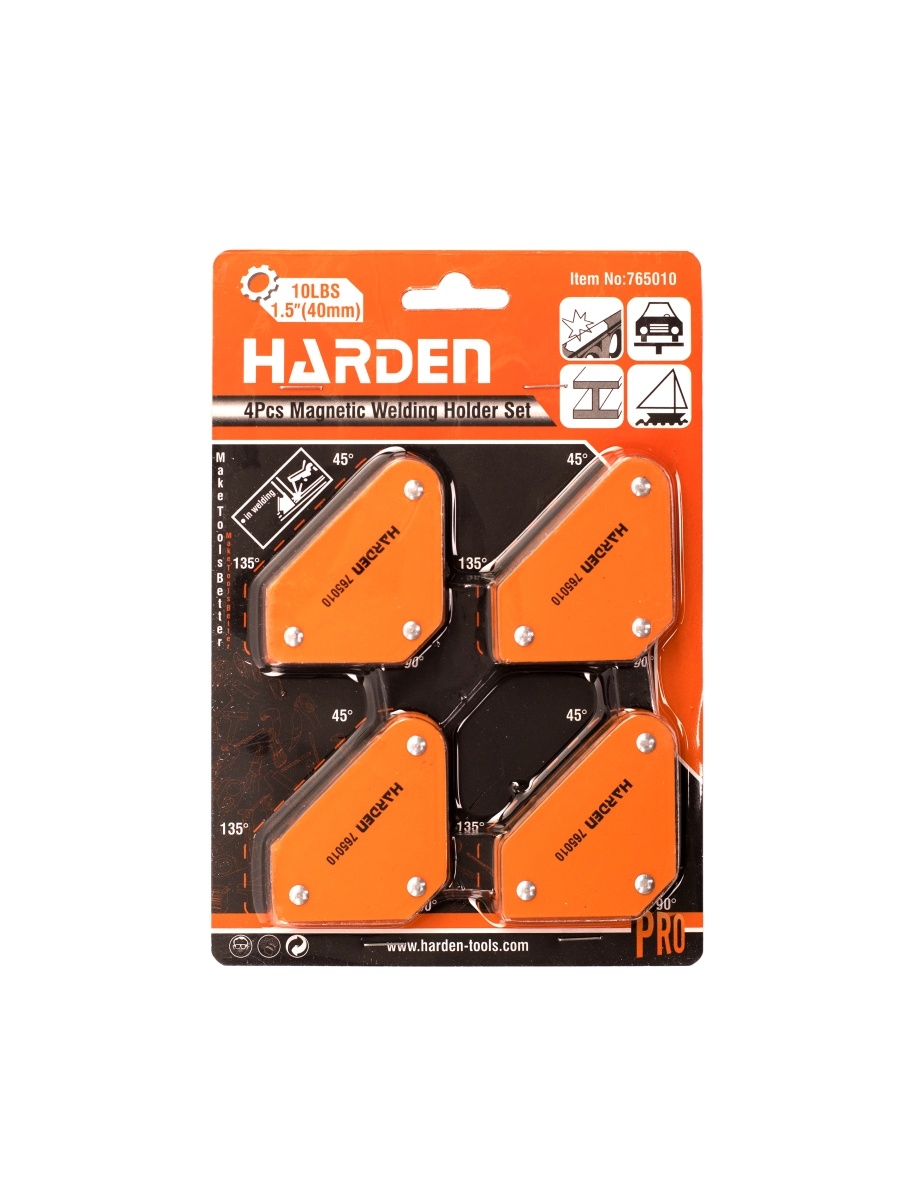 765010 Набор магнитов для сварки 4 предмета// HARDEN