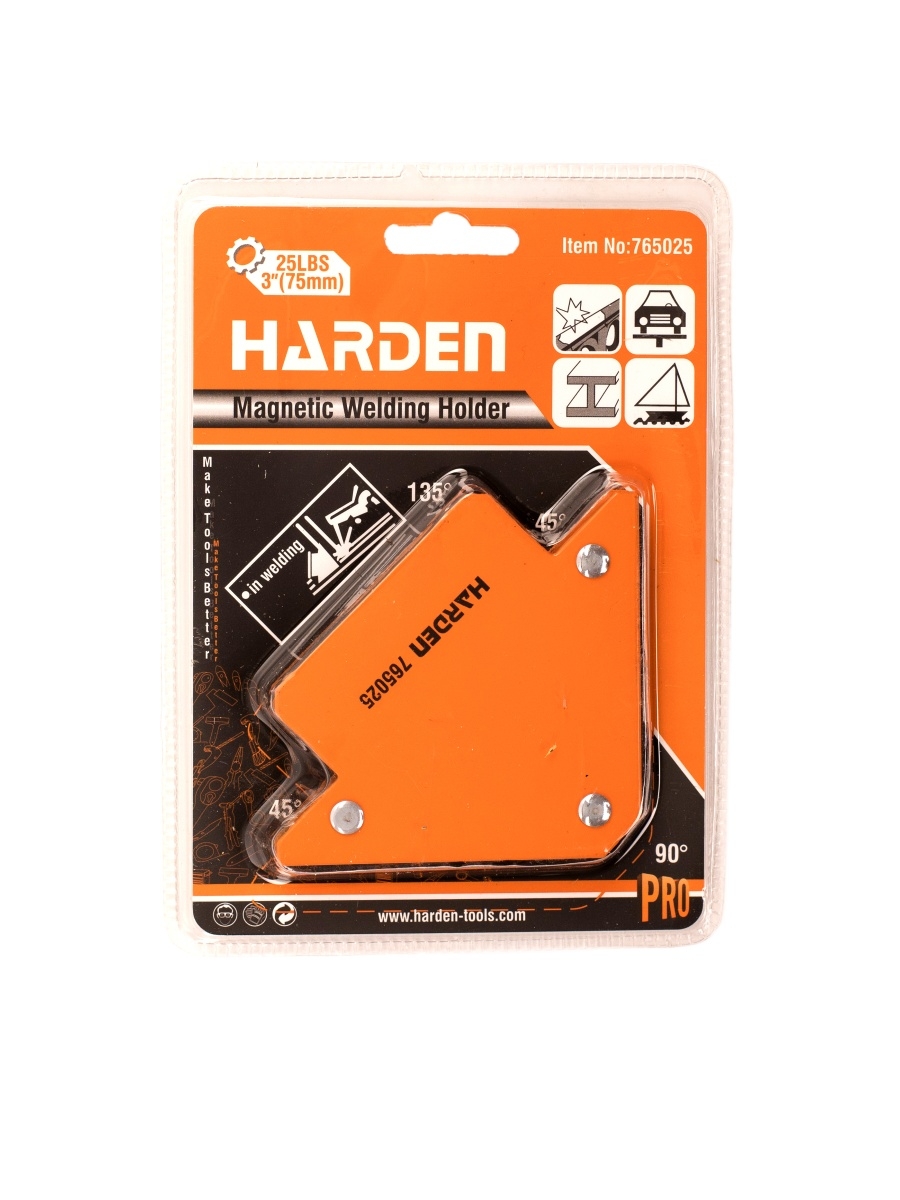 765025 Магнит угловой сварочный на 11 кг// HARDEN