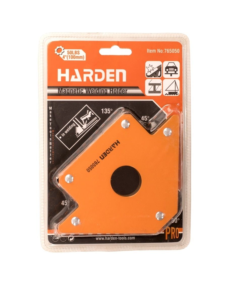 765050 Магнит угловой сварочный на 23 кг// HARDEN
