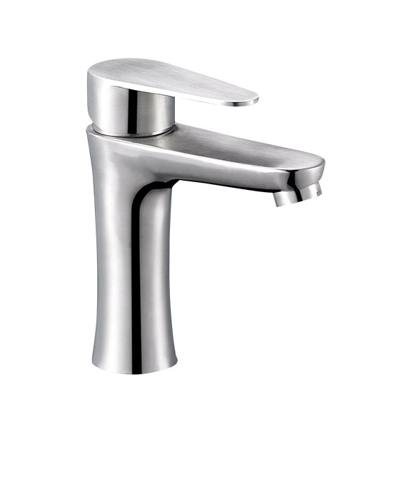 JAT1-A094  см-ль для умывальника монолитный, ø35, нерж. Cталь SOLONE