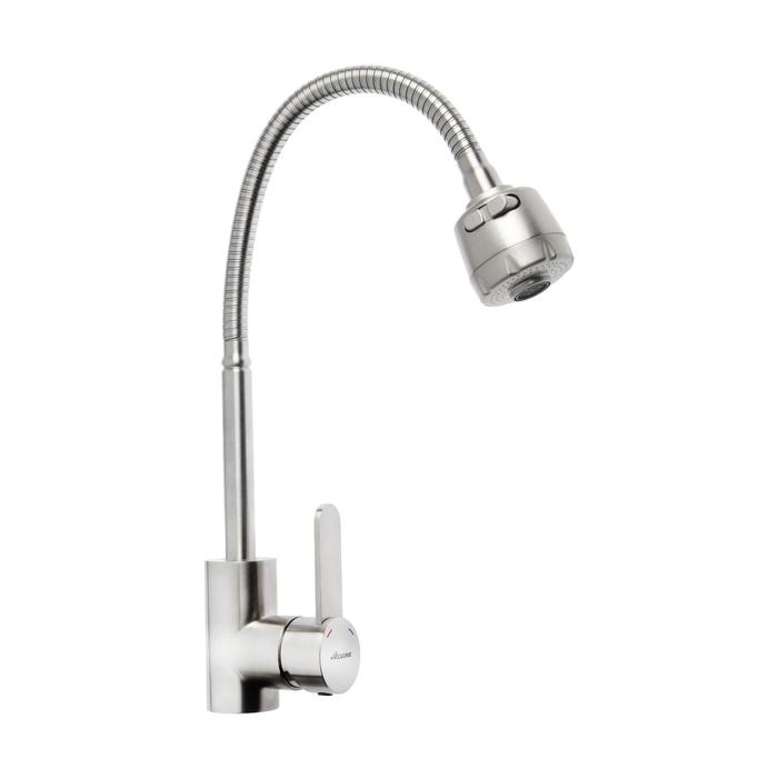 A48104 Смеситель для кухни с гибким изливом из нержавейки sus 304Φ35