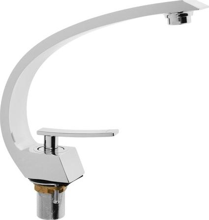 A9690-5 Смеситель для умывальника с гайкой. Латунь. Хром