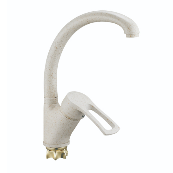 DYU4-A181KS См-ль для кух.мойки с пов. изливом, ø40, гайка (корона) песочный ZEGOR