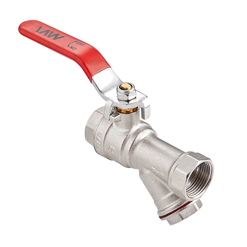 BV.631.05 Кран шаровый полнопроходной с фильтром MVI 3/4" внутренняя-внутренняя, ручка