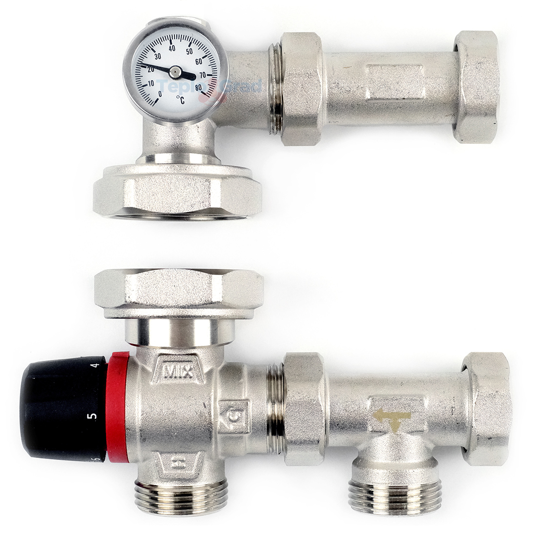 Cмесительный узел Wester серии S (DN25, Kvs2.5, PN10, HP1", 20-43 С)