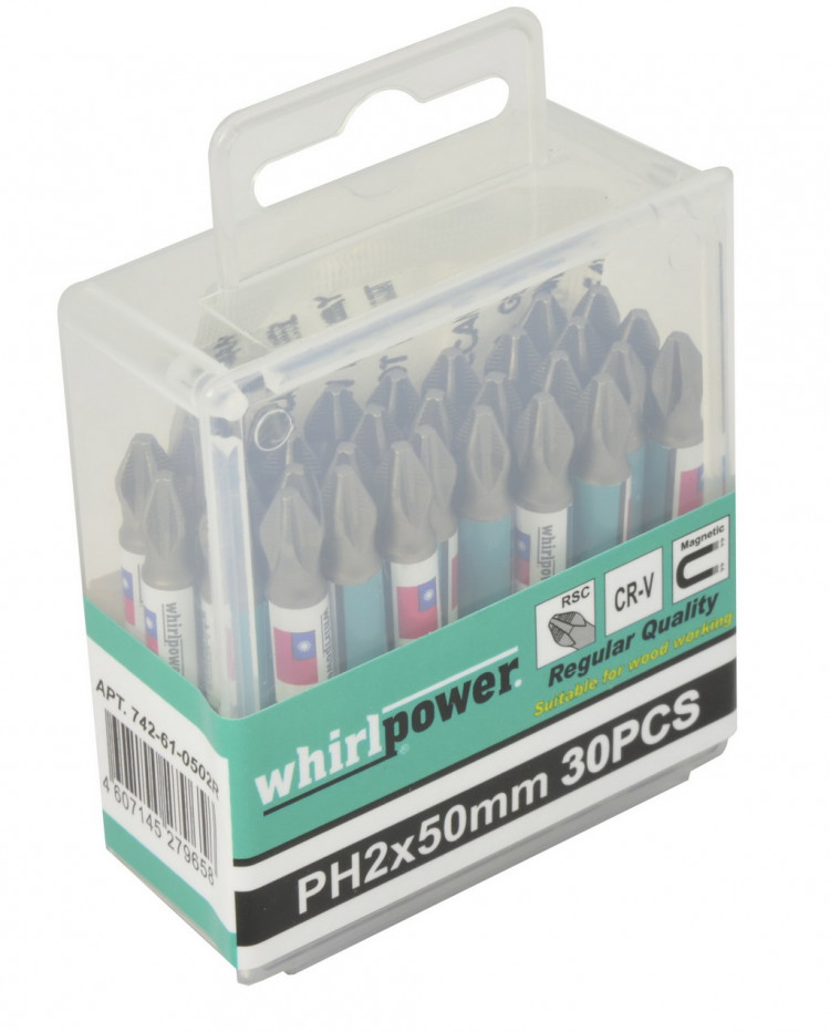 Насадки  WP 50PH2 30шт, Cr-V, RSC-regular, пластиковая кор.