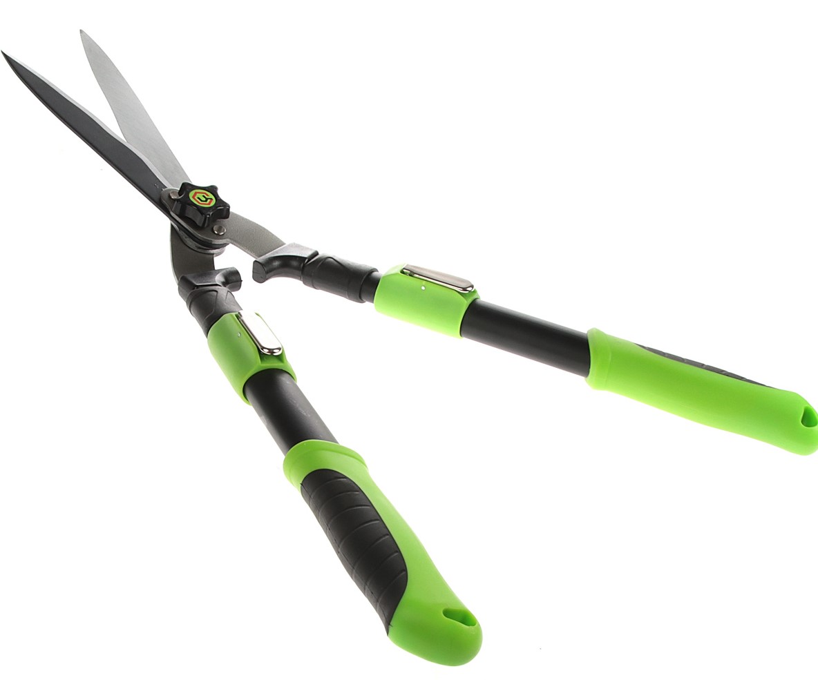 НОЖНИЦЫ САДОВЫЕ Д/ЖИВОЙ ИЗГОРОДИ С ТЕЛЕСКОПИЧЕСКИМИ РУЧКАМИ ЦИ 0209