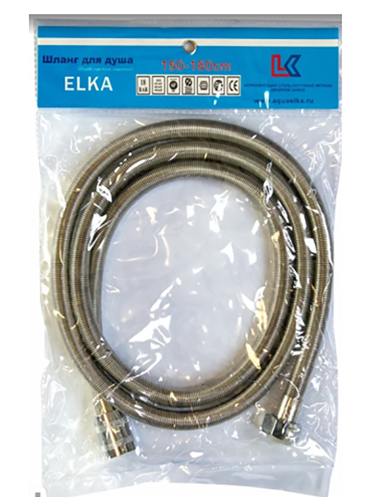106 Шланг для душа растяжной-пружинный, 1,5-1,8 м, EPDM