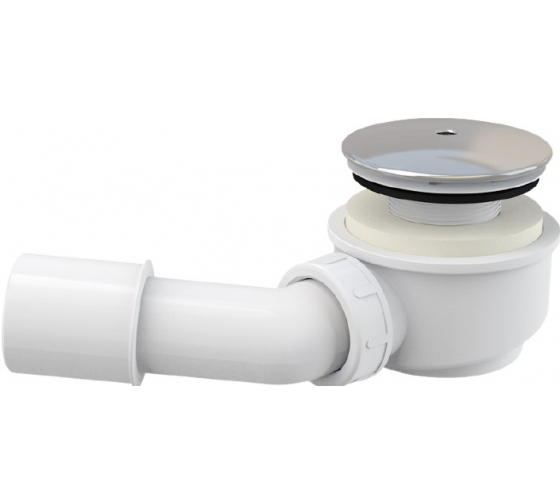 A471CR-60 Выпускной комплект для душевого поддона заниженный, хромированный пластик