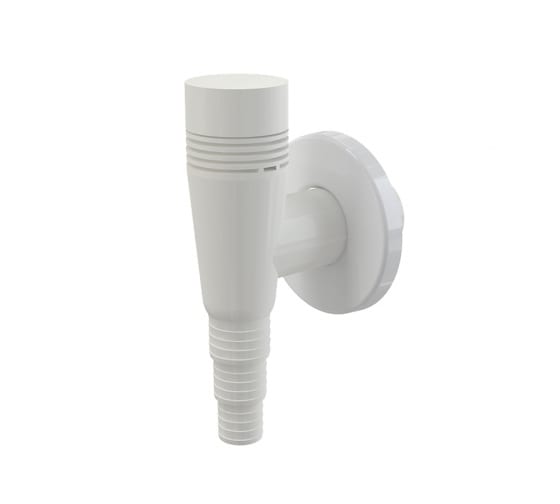 APS5  Сифон для стиральной машины наружный белый с обратным клапаном