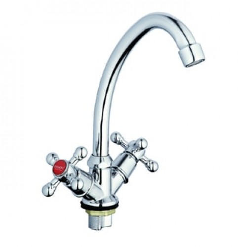 LML4-A605 См-ль для кух. мойки с пов. изливом, резиновая кранбукса (1/2), гайка (2) ZEGOR