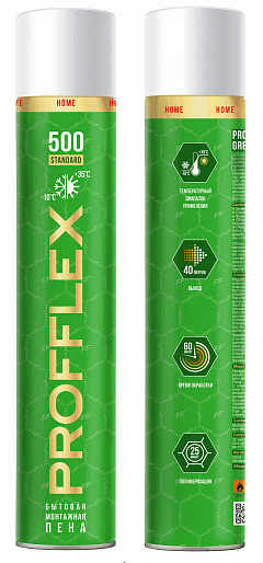Пена монтажная PROFFLEX 500 STANDARD бытовая