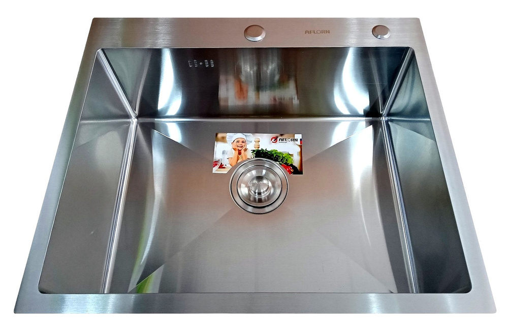 AF96050 Мойка врезная нерж. 60х50, толщ 3,0 мм,Сатин.Премиум.