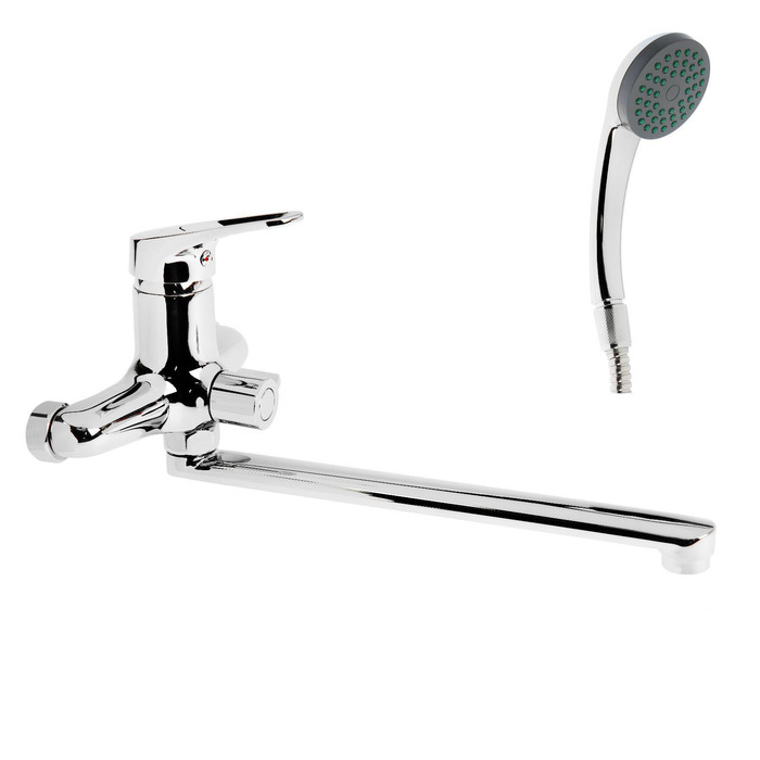 A87150 Смеситель для ванны изливом 300мм. Дивертор в корпусе.