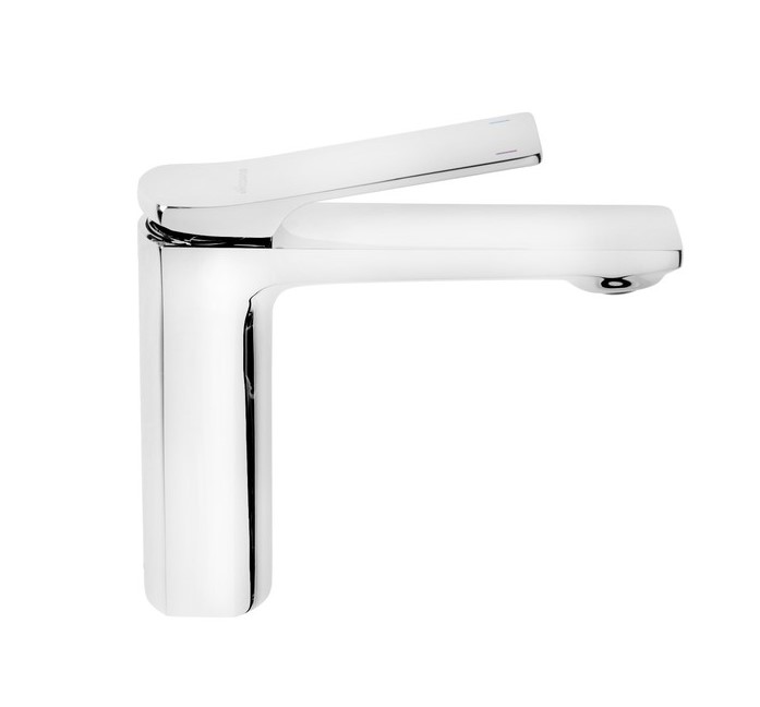 A90122 Смеситель для умывальника с гайкой. Латунь 25