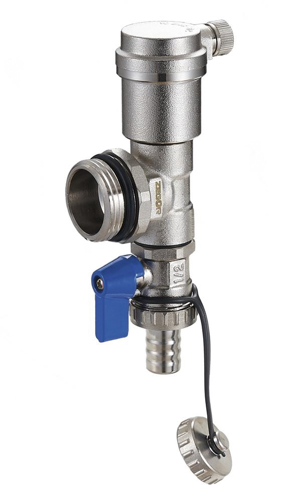 QS-2801 Концевой элемент с воздухоотводчиком и дренажным краном из латуни (2шт/уп) QS-2801 Концевой элемент с воздухоотводчиком и дренажным краном из латуни (2шт/уп)