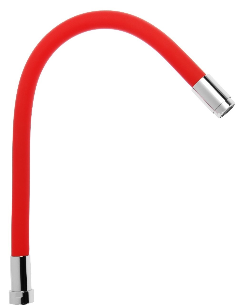 A470N-6 Излив гибкий силиконовый. Соединение G3/4. Красный)