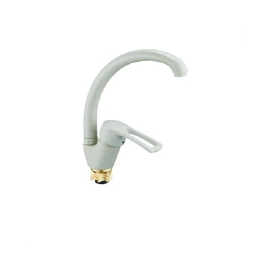 YUB4-A181KS См-ль для кух. мойки с пов. изливом, ø40, гайка (корона), песочный ZEGOR