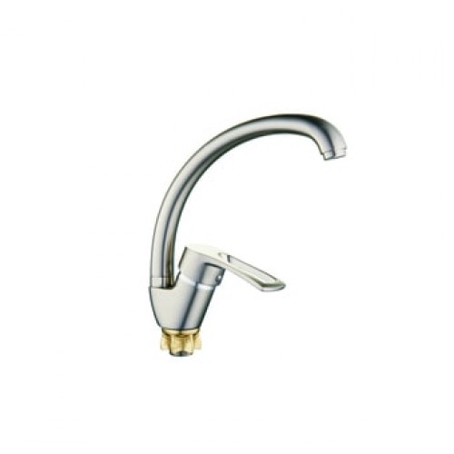 YUB4-A181KH См-ль для кух. мойки с пов. изливом, ø40, гайка (корона), сатин ZEGOR