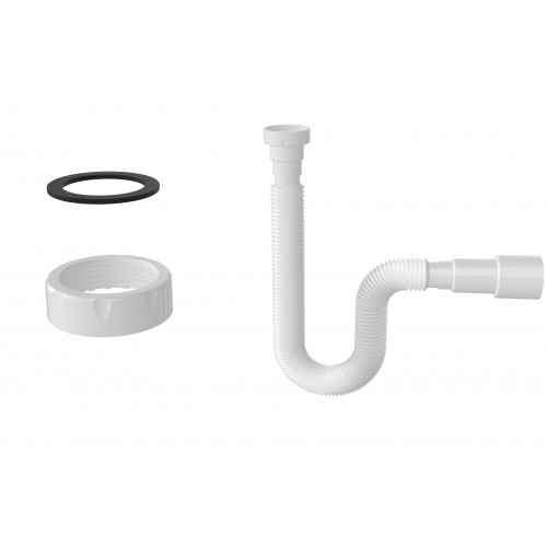 G131-5 Гибкая труба с гайкой 70 мм (диам.1 1/2) в растянутом состоянии  780мм, выход Ø40*50мм (100)